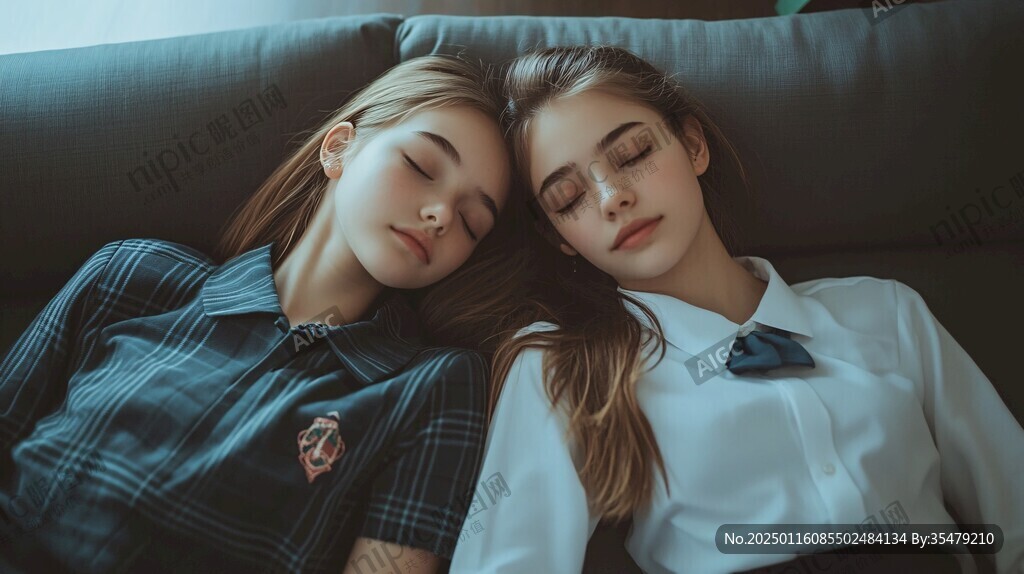 一起睡觉觉小女孩做梦
