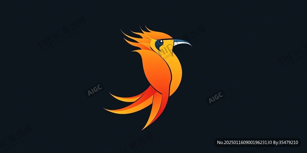 凤凰鸟类logo