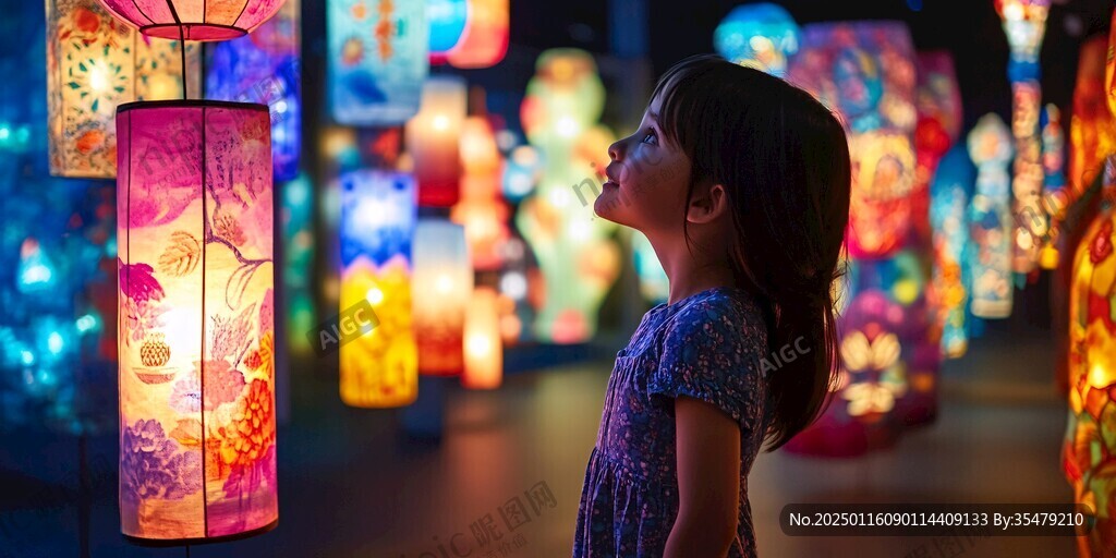 拿灯笼的女孩