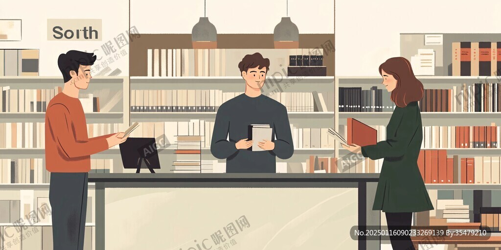 书店的人
