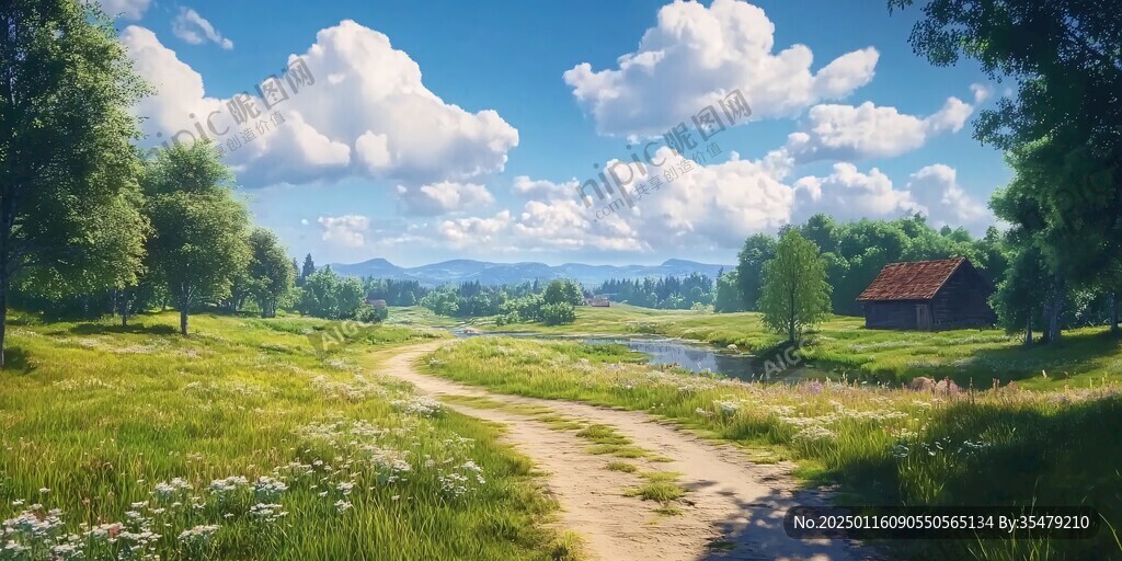 唯美农村场景