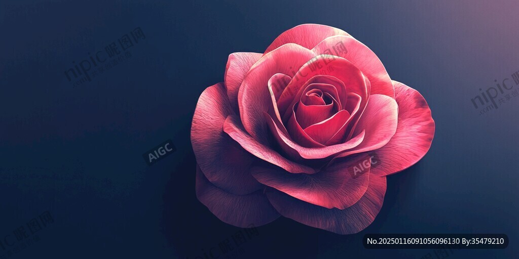 3d玫瑰花