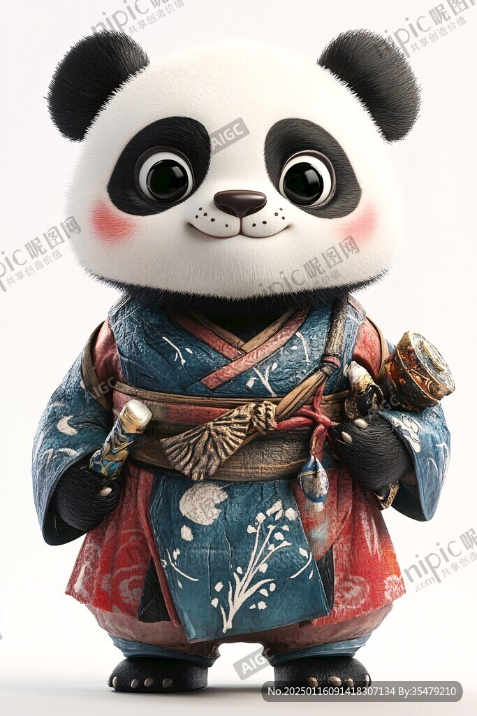 熊猫功夫大侠形像设计
