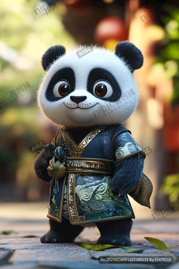 熊猫功夫大侠形像设计
