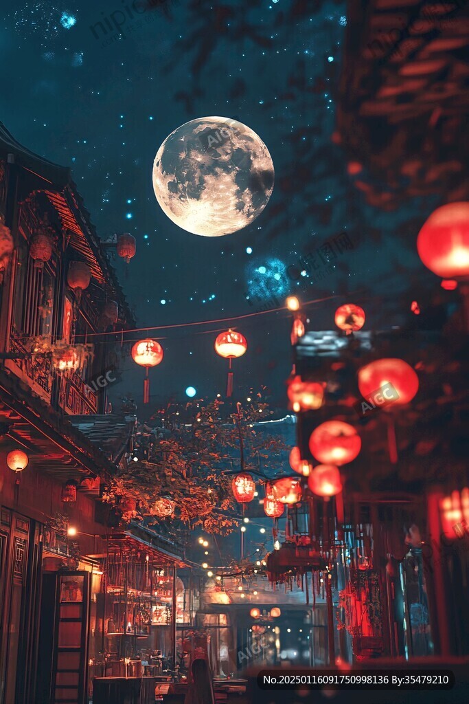 古风夜景