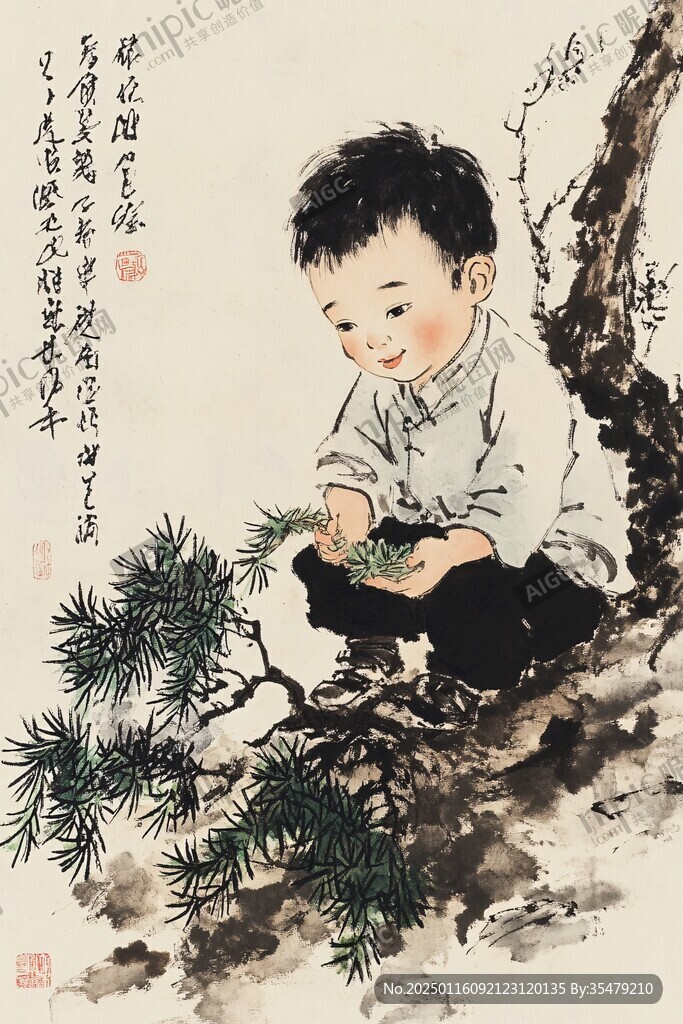 陈渭岩孩童像