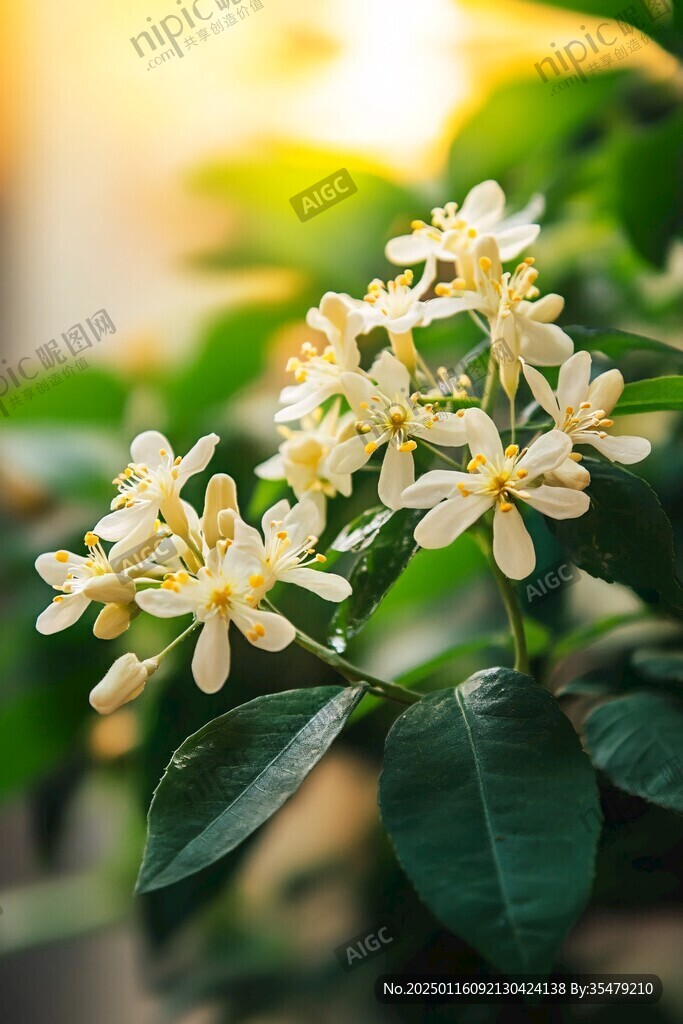 阳光下的桂花