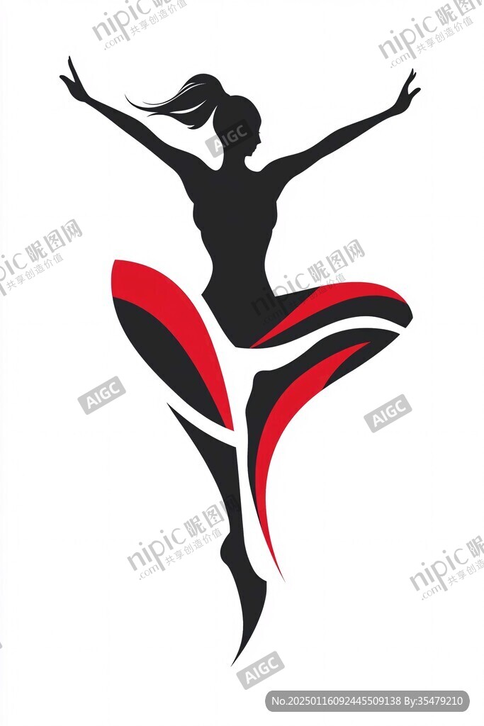 舞蹈女性logo
