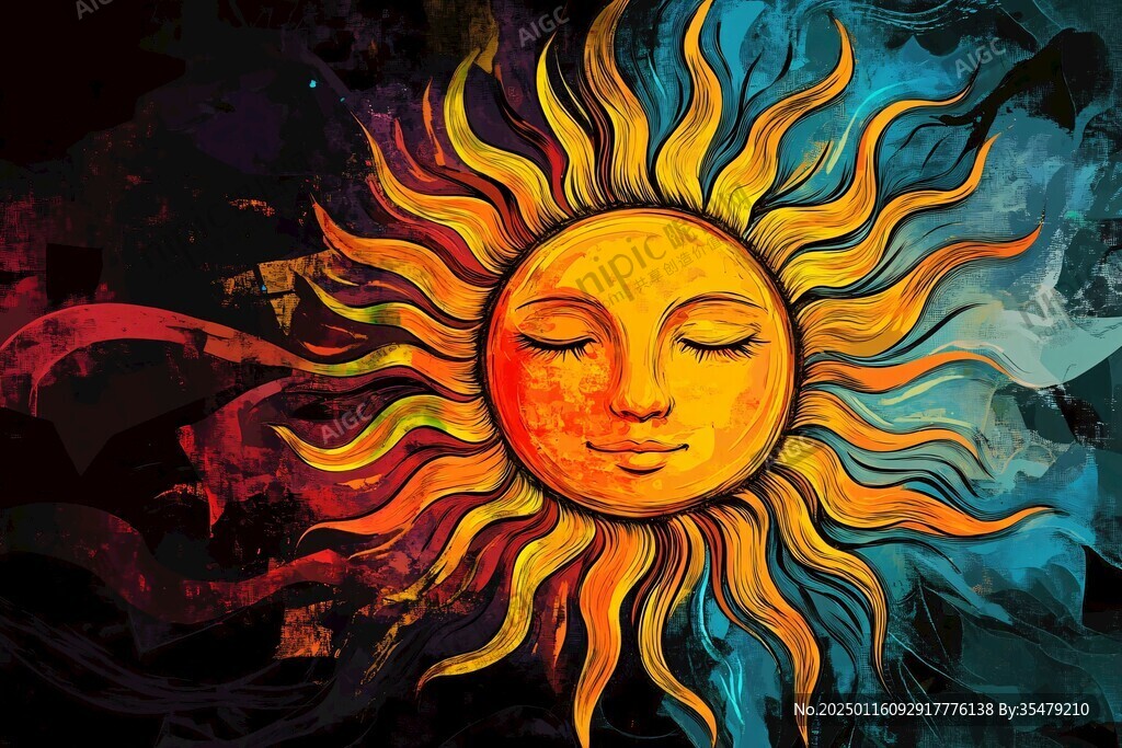 太阳画