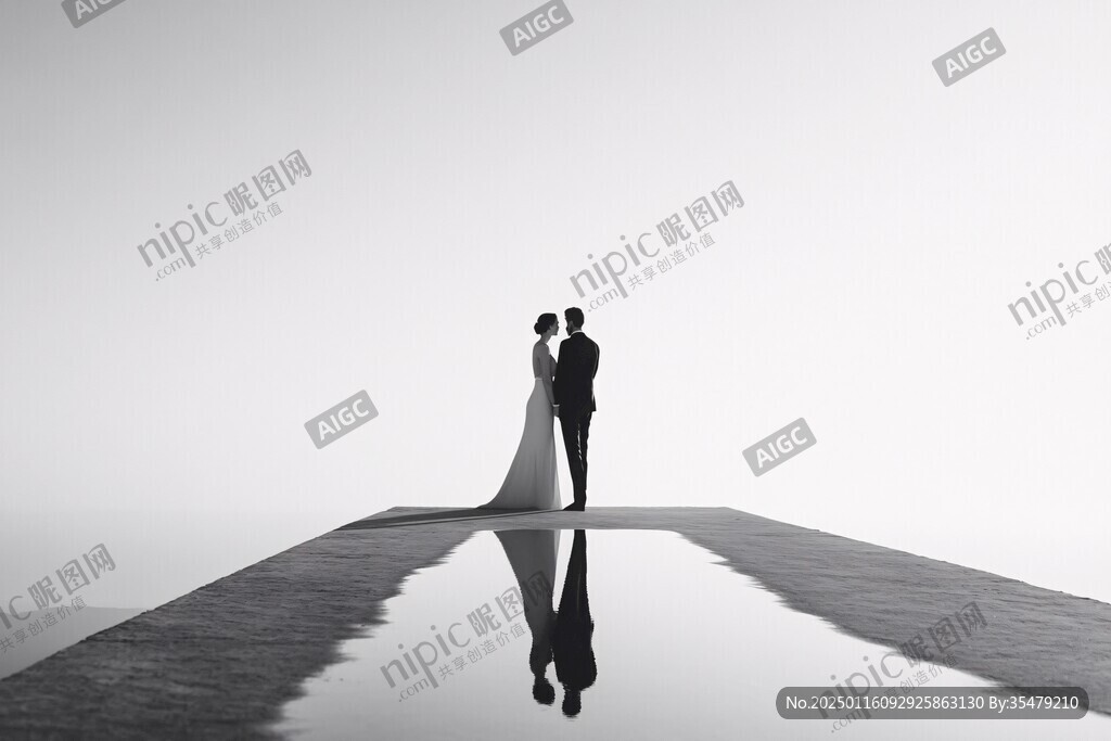 剪影简约婚礼