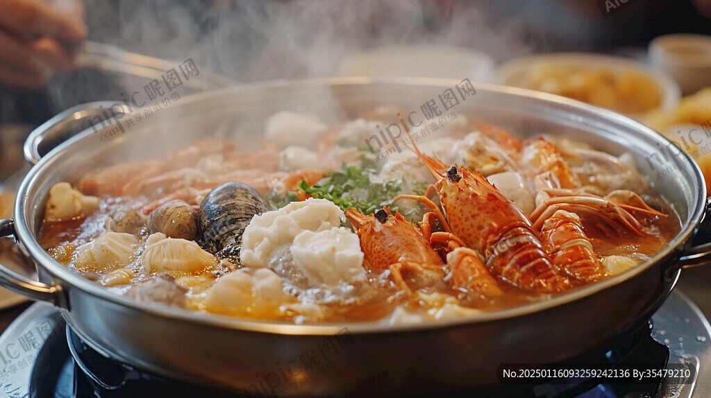 美食海鲜火锅