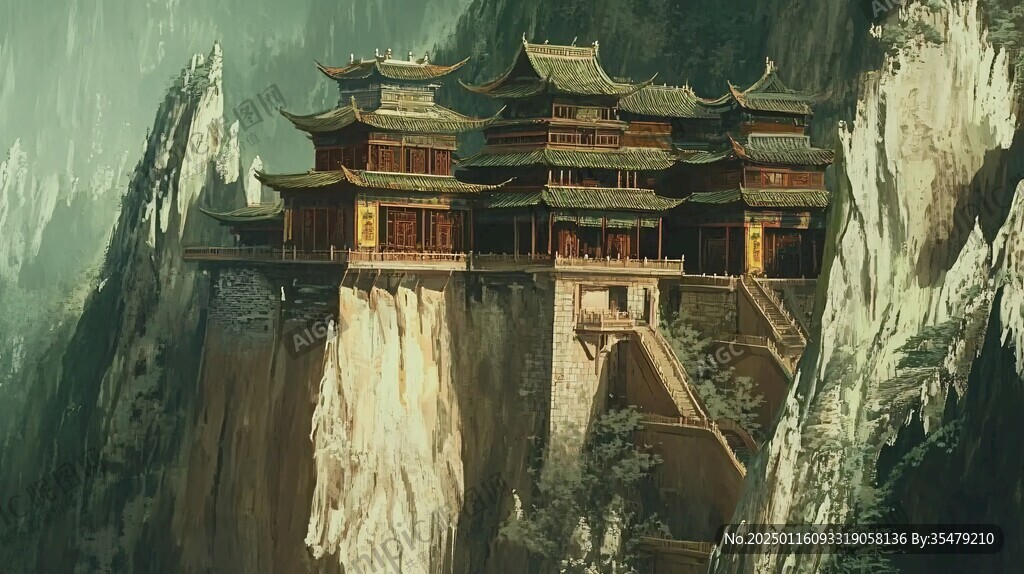 武当山插画