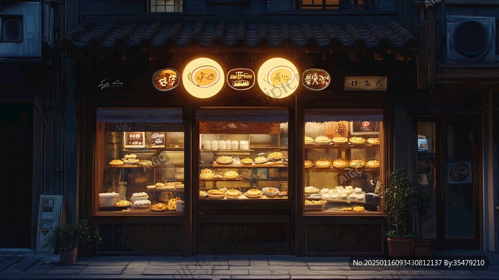 点心店橱窗设计