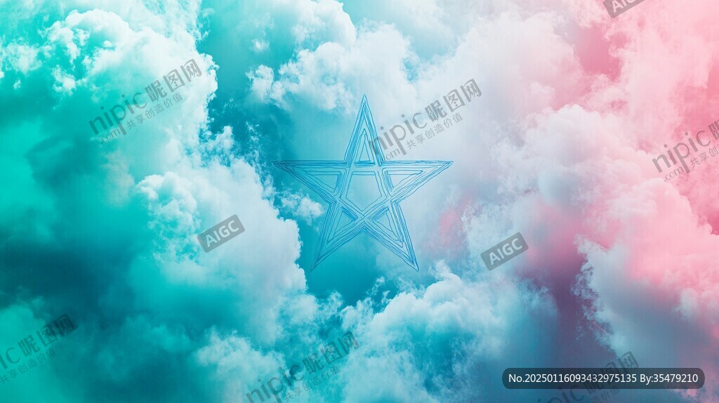 彩色星星背景图