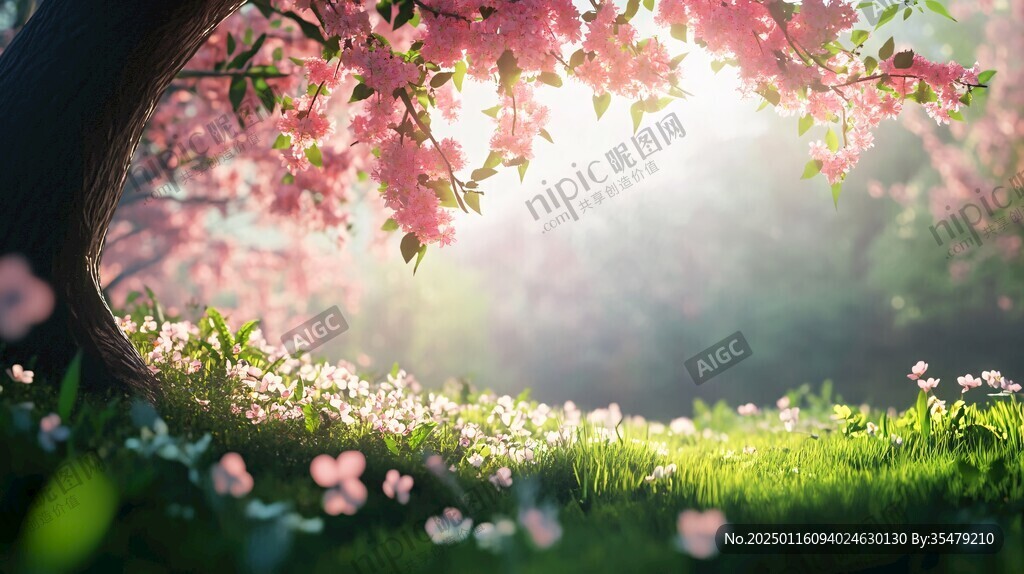 唯美桃花林