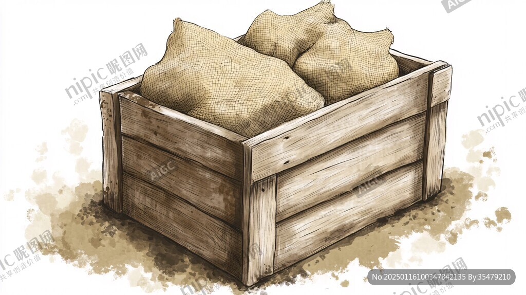 炸土豆插画