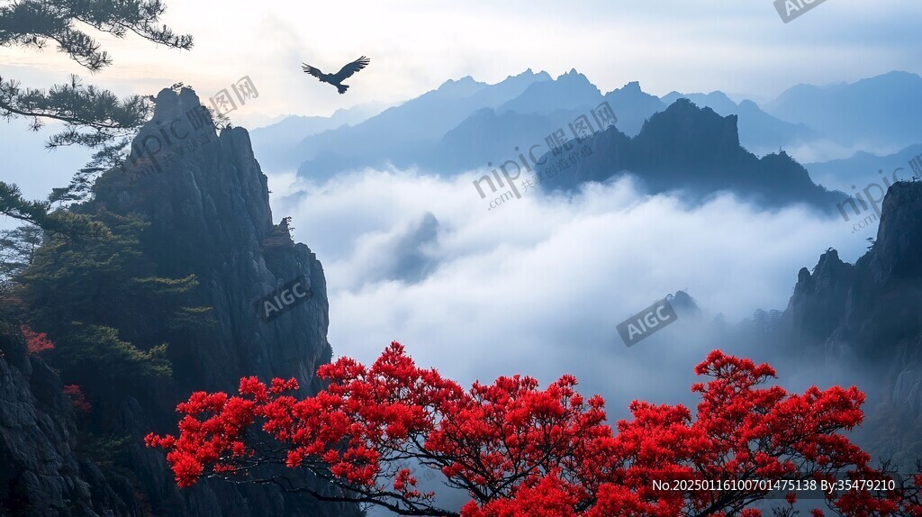 迎客松高清图
