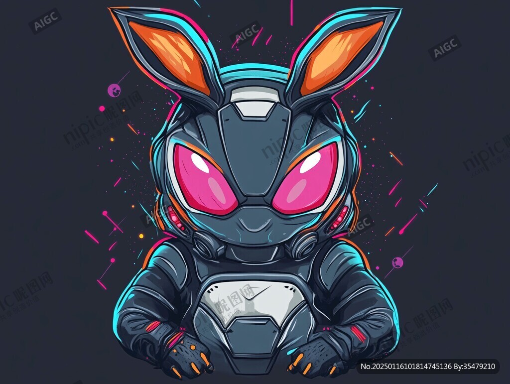 酷帅霸气兔形象