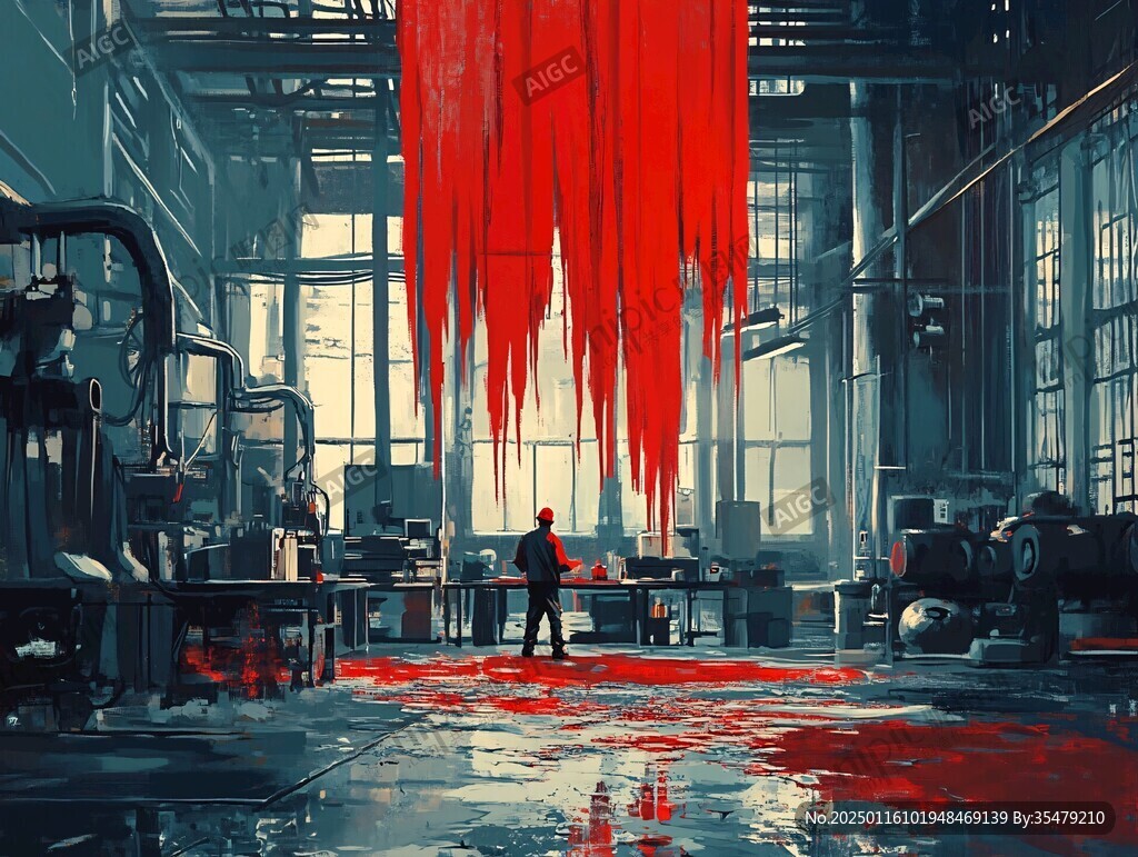 场景赛博插画