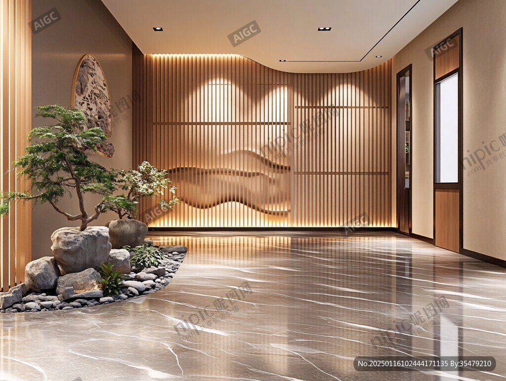 禅意现代画养生会所