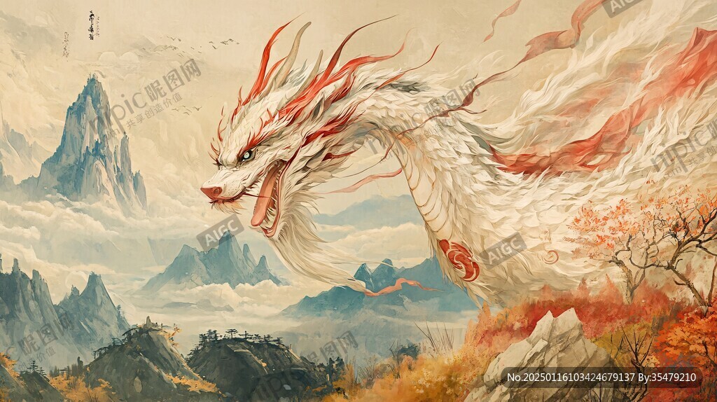 龙年横版插画