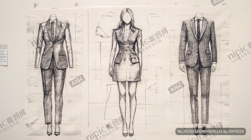 服装设计工艺图