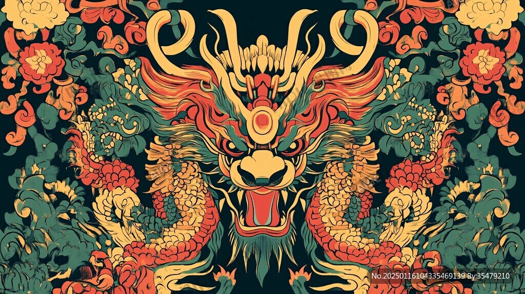 龙凤插画设计