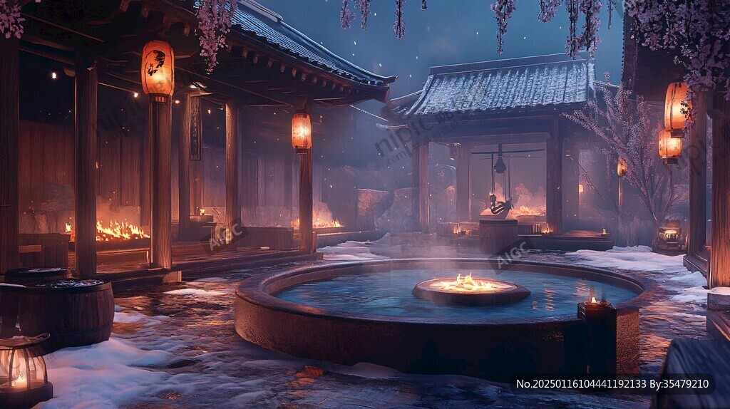 日式汤泉池