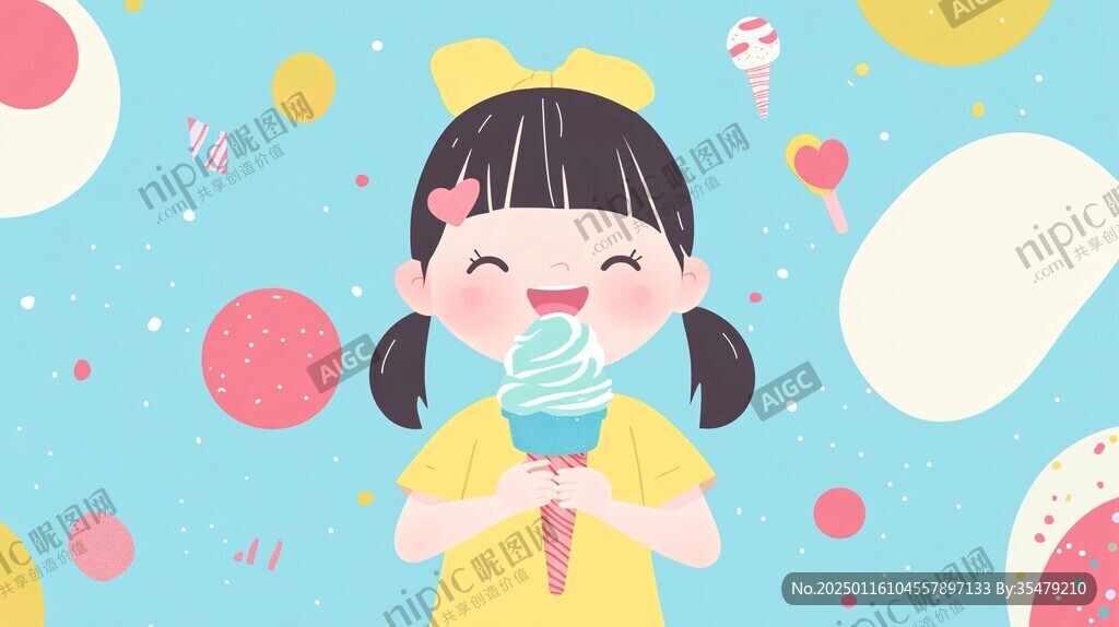 馋嘴甜美女孩