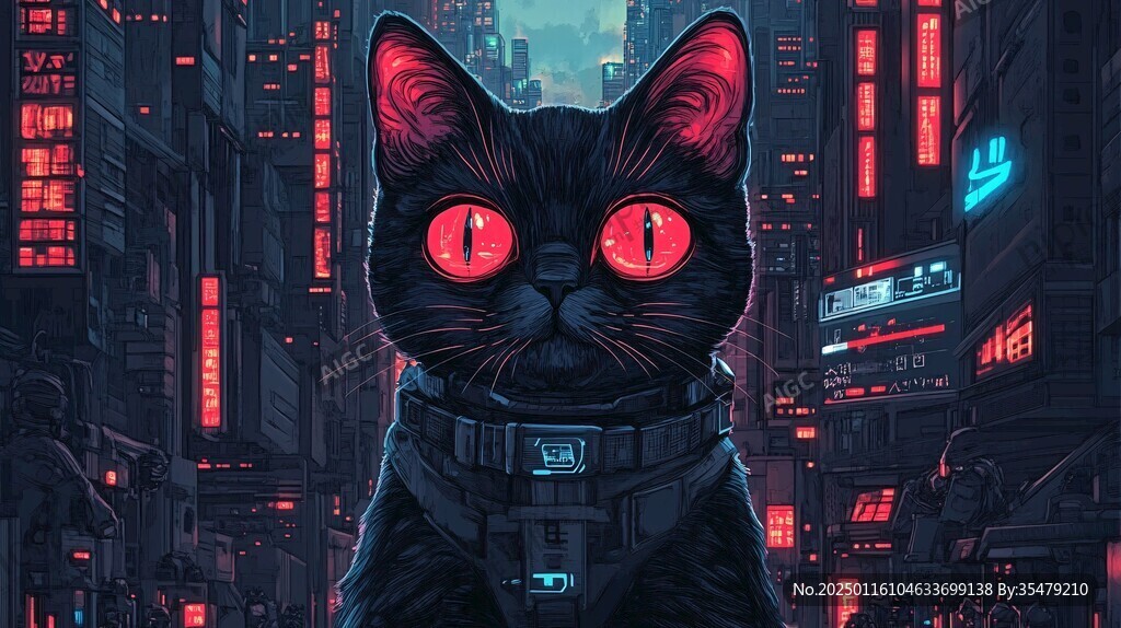 赛博朋克装饰画