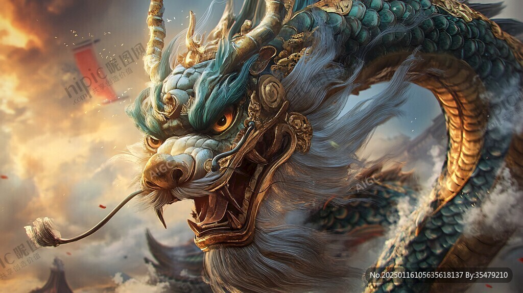 高清唯美双龙戏珠