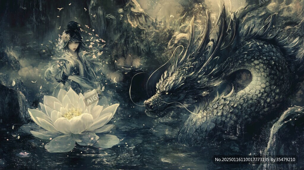 高清唯美双龙戏珠