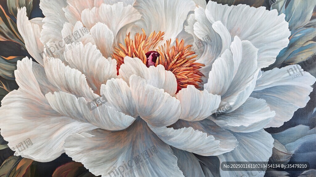 3d立体花卉牡丹