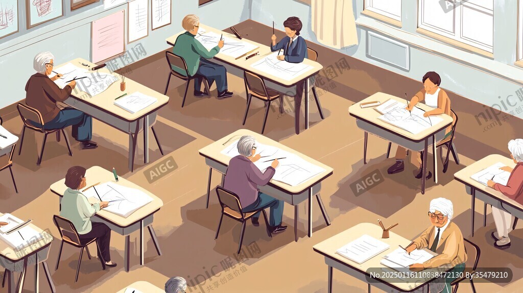 教室插画