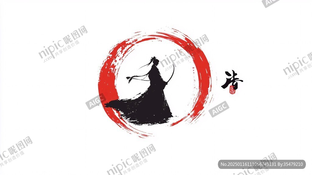 古风人像logo