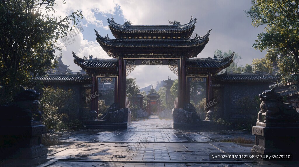门场景效果