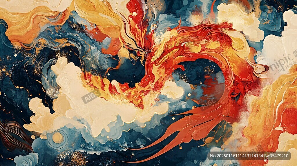 龙年系列包装插画