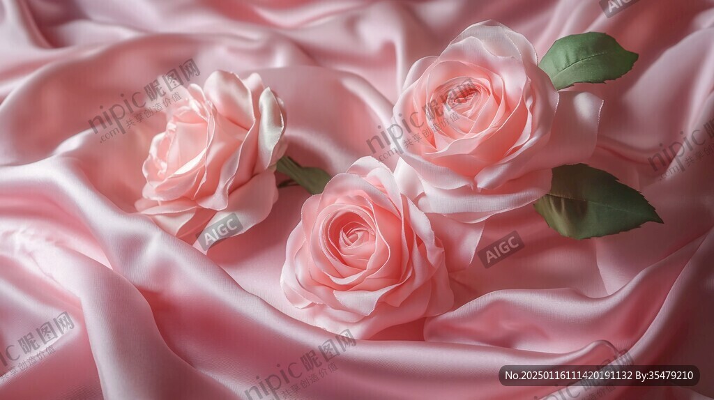 3d立体玫瑰花藤背景