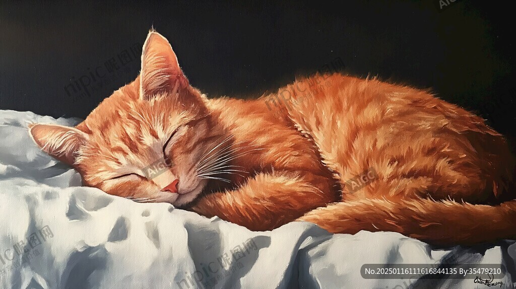 一只慵懒的橘猫