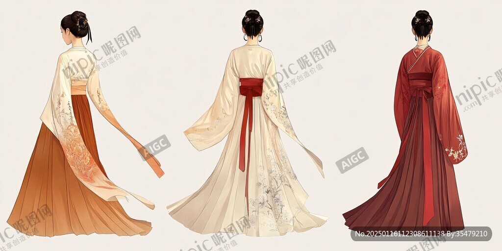 汉服手绘