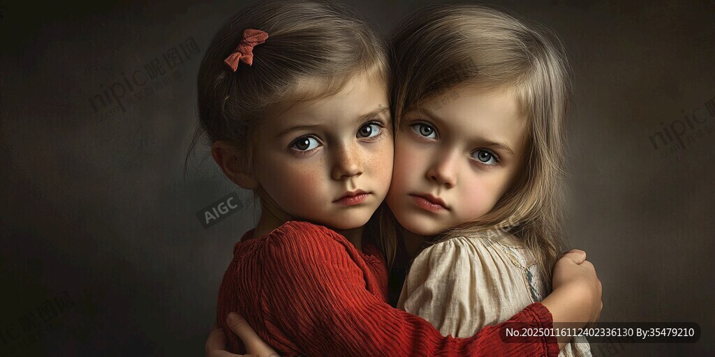 怡然自得的小女孩壁纸