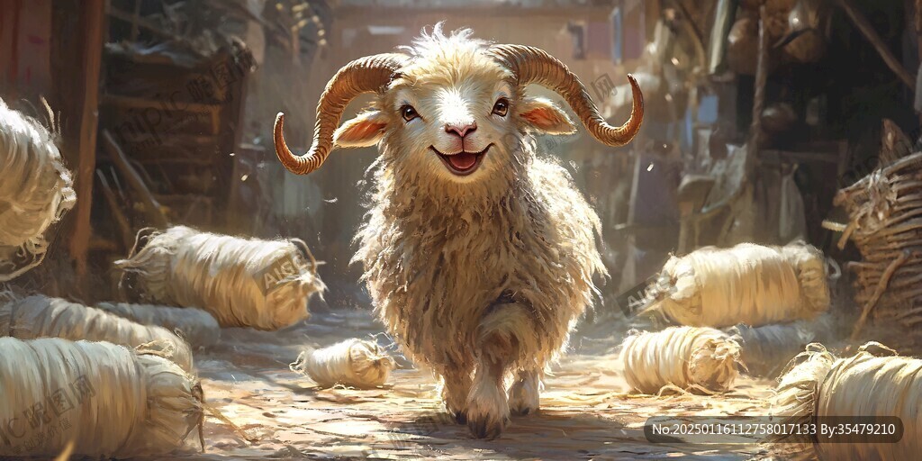 阿尔巴斯羊插画
