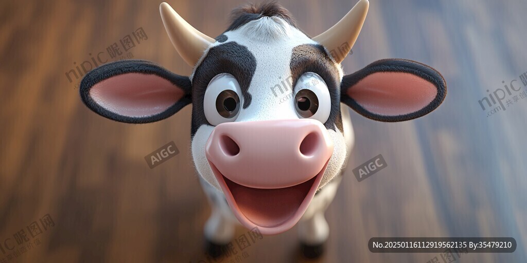 3d卡通牛