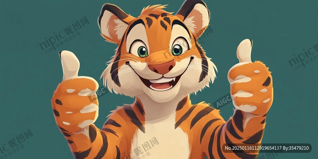 原创萌虎形象