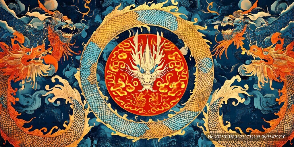 凤凰包装插画