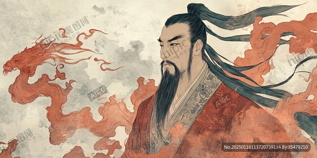 屈原插画