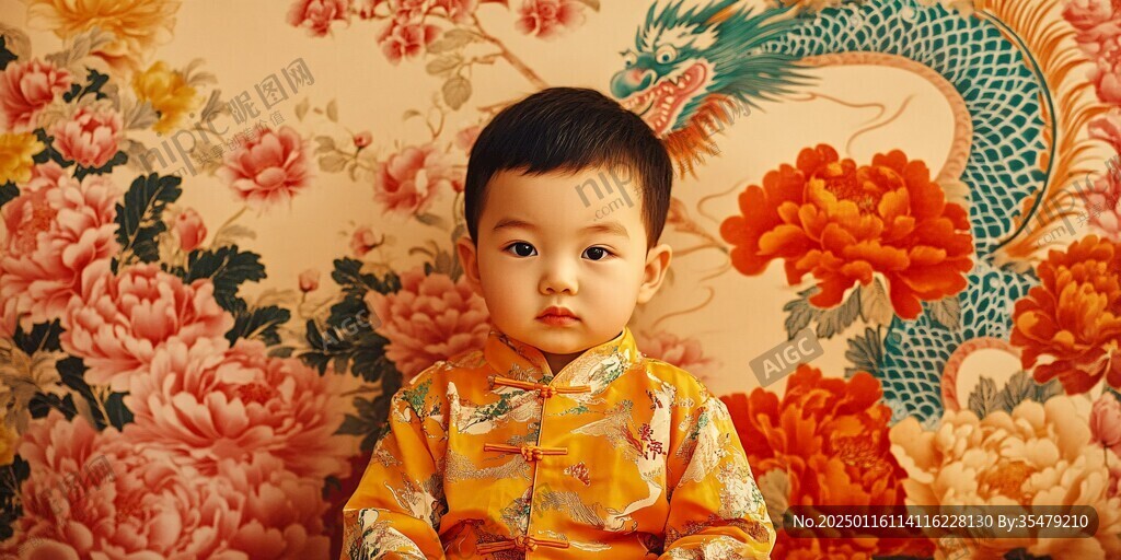 小孩中式形象