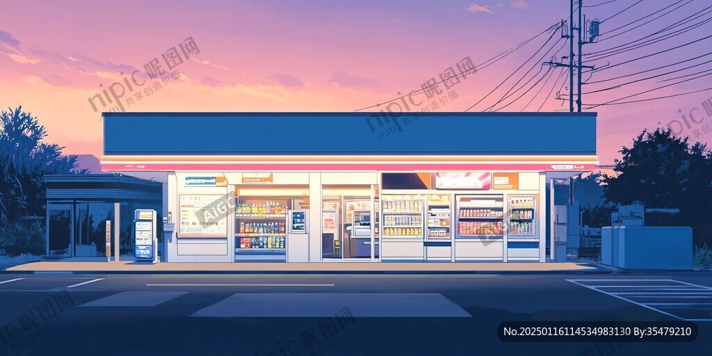 夜晚便利店