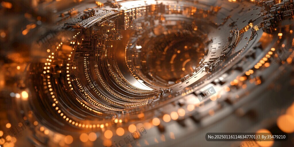 金色无限科技背景