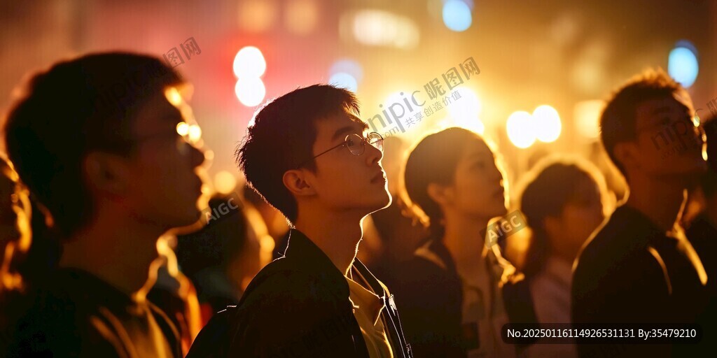 元宵夜的人群
